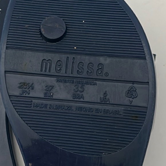 Melissa Navy Blue Lovely Slip-On Sandal Slide - Picture 3 of 7